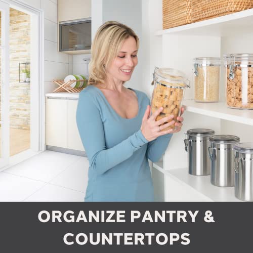 Oggi 28 oz Airtight Food Storage Canister with Locking Clamp Lid