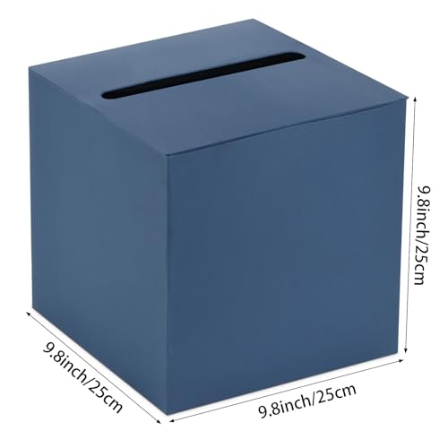 Navy Blue Card Box for Weddings & Events - 9.8" x 9.8"