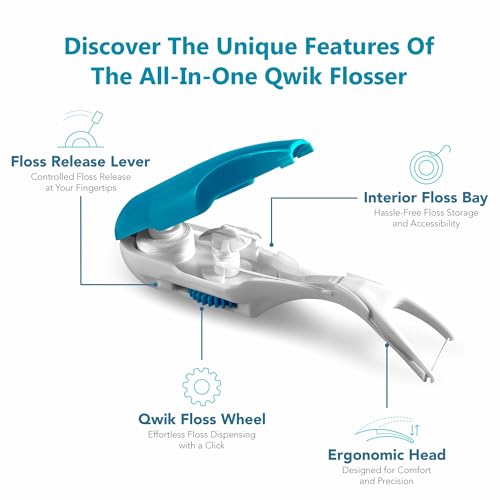 QWIK Flosser Dental Floss Refill Pack 15m Mint Flavor
