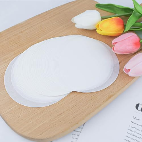 100 Pcs Non-Stick Hamburger Patty Papers - 4 Inch Baking Sheets