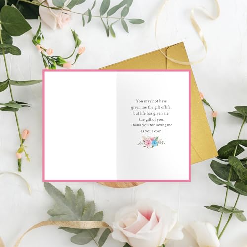 Heartfelt Floral Mother's Day Card for Stepmom & Bonus Mom