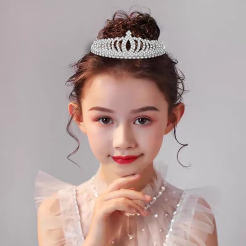 Crystal Princess Crown Tiara for Women Bridal Wedding Prom Hair Accessory