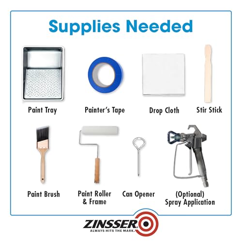 Zinsser Bulls Eye 1-2-3 Water-Base Primer & Sealer, White, 5 Gallon