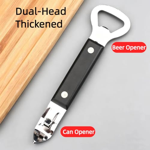 2-in-1 Stainless Steel Bottle and Can Opener with Non-Slip Handle