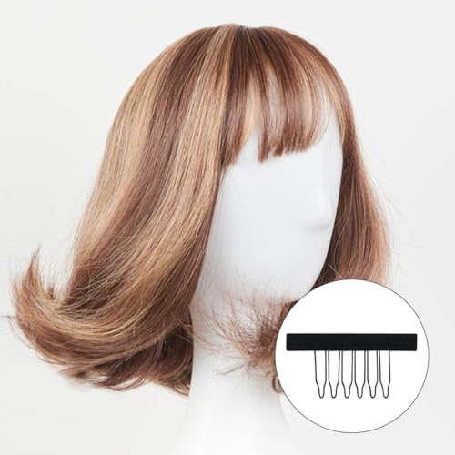 TKYPZY 20 Pcs Metal 6-Teeth Wig Combs & Clips Set for Hairpiece Making