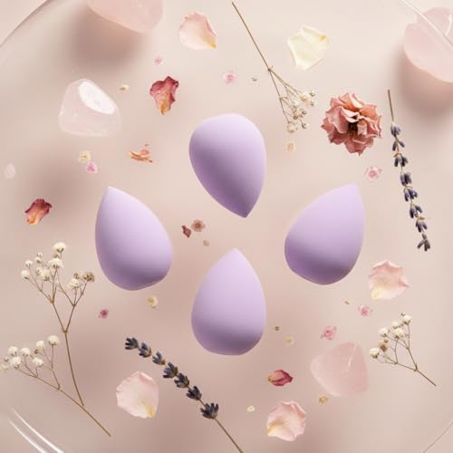 Fansoftiks 6 Pcs Mini Makeup Sponge Set Small Soft Beauty Blender Sponges