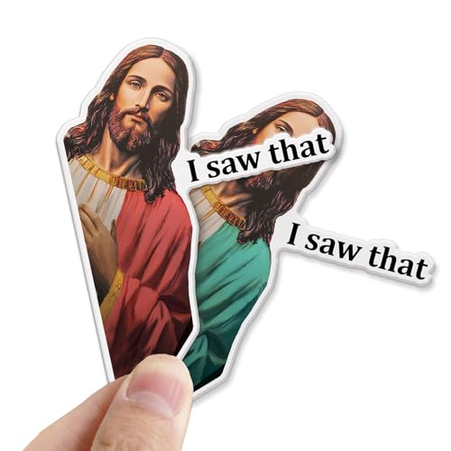 Funny Jesus 'I Saw That' Magnets - Christian Humor Set, 2 Pack