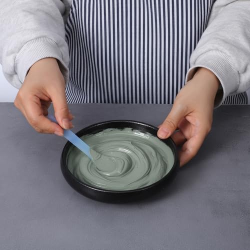 Skrfren 10-Pack 5-Inch Plastic Makeup Spoons Reusable Cosmetic Spatulas for Face Masks and Skincare
