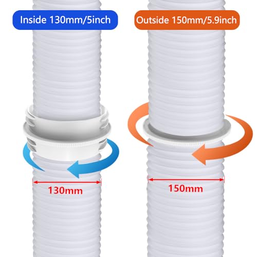 Universal Air Conditioner Hose Coupler - 5 Inch & 5.9 Inch Connector