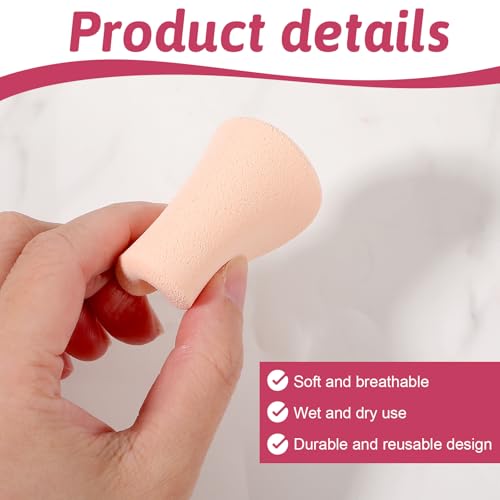 Aeaocvo 2 Pcs Rectangle Makeup Sponges with Case for Flawless Foundation