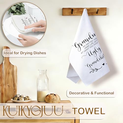 Funny Grandma Kitchen Towel 16x24 Inch - Mother's Day Gift