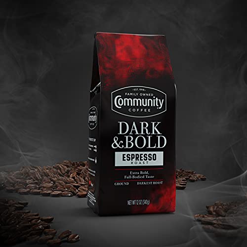 Community Coffee Dark & Bold Espresso Blend - 12 Ounce Ground Coffee