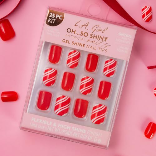 L.A. Girl Oh So Shiny Artificial Nail Tips Kit - Minty Moments