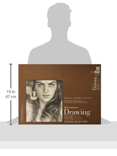 Strathmore 400 Series Drawing Pad 18"x24" Ivory/Cream - 24 Sheets
