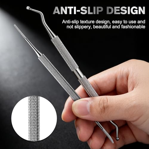FERYES Professional Ingrown Toenail Tool - 2-in-1 Stainless Steel File & Lifter