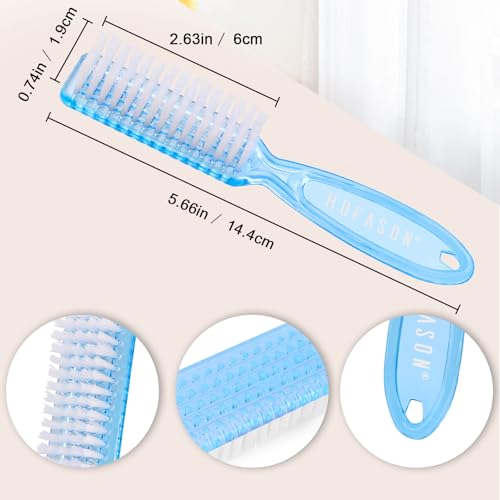 HOFASON 6 Pack Nail Brush for Cleaning Fingernails and Toes