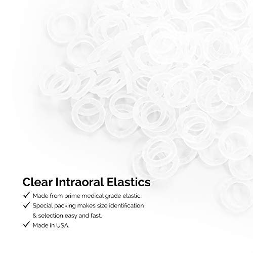 JMU Orthodontic Elastics 3/16 Medium 100 Pack Dental Rubber Bands