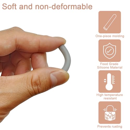 Gray Silicone Dishwasher Rack Tine Repair Caps - 100 Pcs