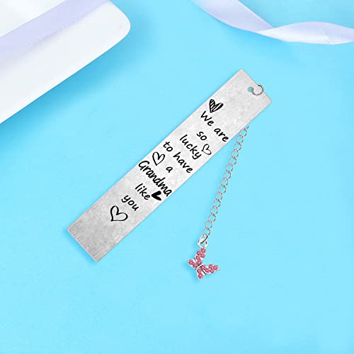 Sentimental Grandma Bookmark Gift from Granddaughter/Grandson