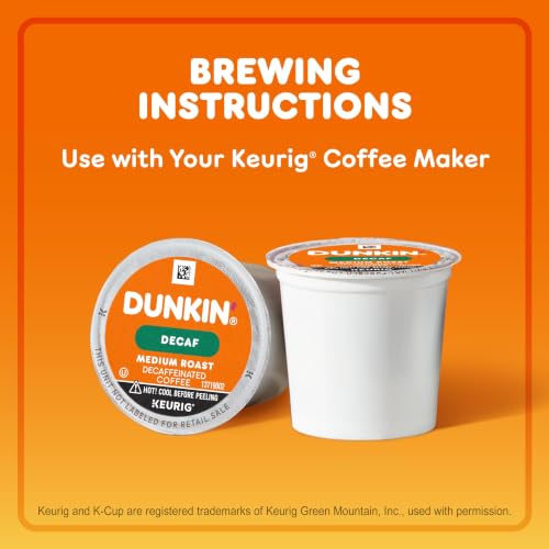 Decaf Medium Roast Coffee Pods - 88 Count, 4 Pack of 22 - Compatible with Keurig