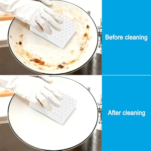 SmilePowo Magic Sponge Erasers - 10 Pack, 3X Thick Cleaning Sponges for Multi-Surface Use