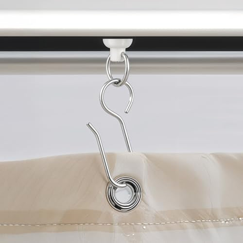 100PCS Curtain Track Gliders and Hooks for Ceiling Mount Systems