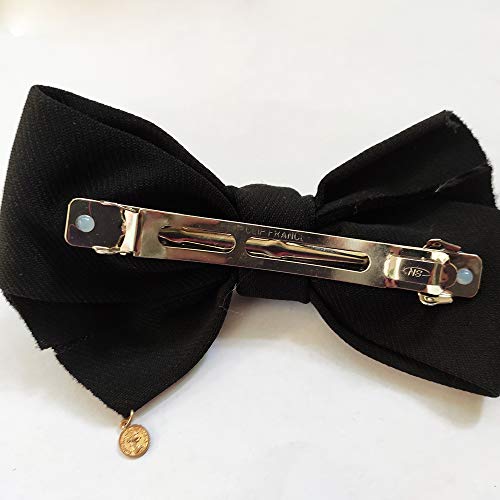 ZCMG Black Bow Hair Clips Large Bowknot Barrettes 4 Pack