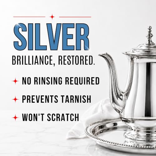 HOPE'S Silver Polish & Cleaner - Tarnish Remover for Jewelry & Silverware, 8oz