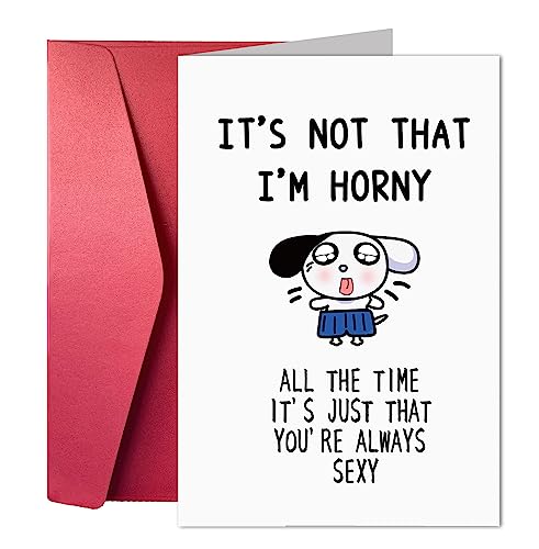 Joycard Funny Anniversary & Birthday Cards - Naughty Valentine's Card