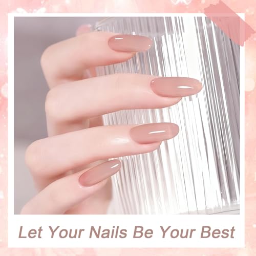 JODSONE Nude Jelly Gel Nail Polish 18ml Semi-Transparent UV LED Soak Off