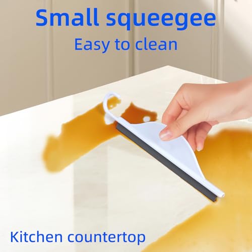 2-Pack Mini Shower Squeegee for Glass & Bathroom Cleaning