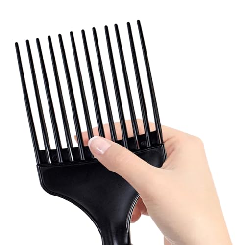 Soft 'N Style Black Afro Hair Pick Comb - 7 Inch Plastic Styling Tool