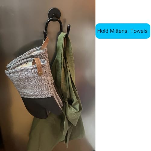 YYST Mini Magnetic Towel Hook for Kitchen & Gym - Holds 0.5 LB