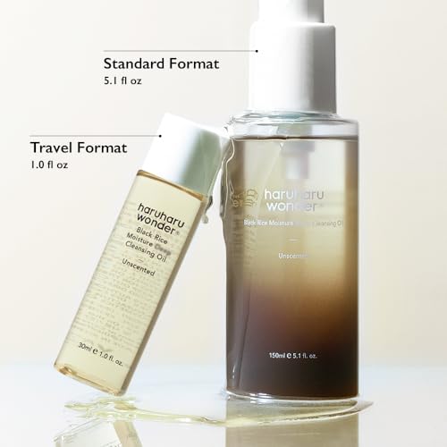Haruharu Black Rice Moisture Cleansing Oil 1.0 fl oz - Vegan Makeup Remover