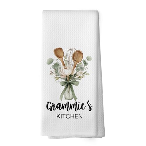 Floral Kitchen Dish Towels - 16x24 Microfiber, Perfect Gifts for Grandma
