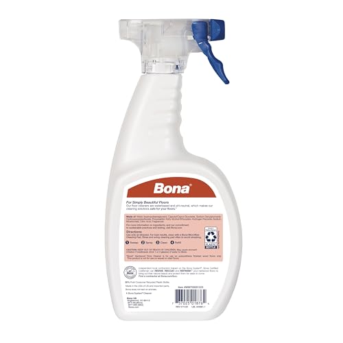 Bona Hardwood Floor Cleaner Spray, Cedar Wood Scent - 32 fl oz