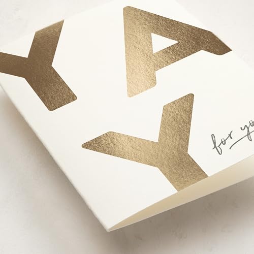 Minted Gold Foil Congratulations Card - 5x7 with Envelope