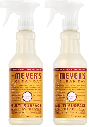 Mrs. Meyer's Clean Day Multi-Surface Cleaner, Clementine, 16 Fl Oz (Pack of 2)