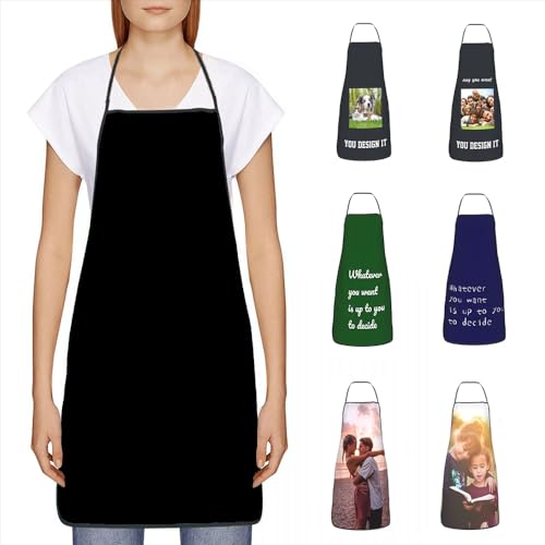 Custom Personalized Kitchen Apron - Add Your Own Photo, Logo & Text