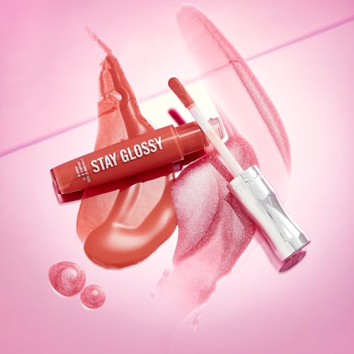 Rimmel Stay Glossy Lip Gloss - 130 Blushing Belgraves, 0.18 oz