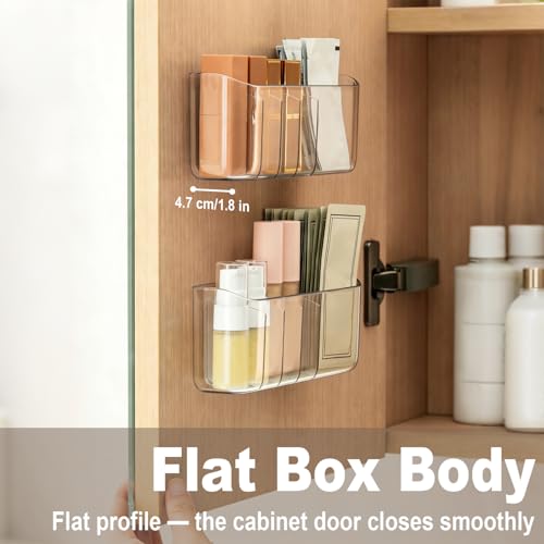 Wall-Mounted Bathroom Organizer with 5 Compartments for Cosmetics