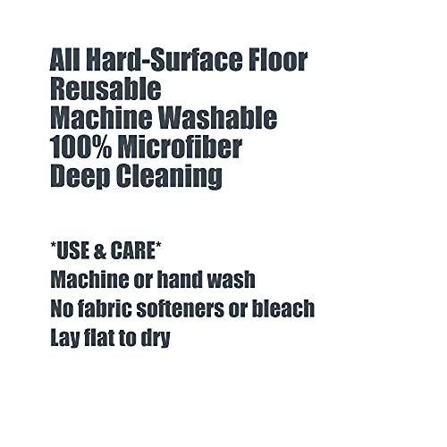 Homsis 2 Pack Microfiber Mop Heads for Ocedar Easy Wring Spin Mop