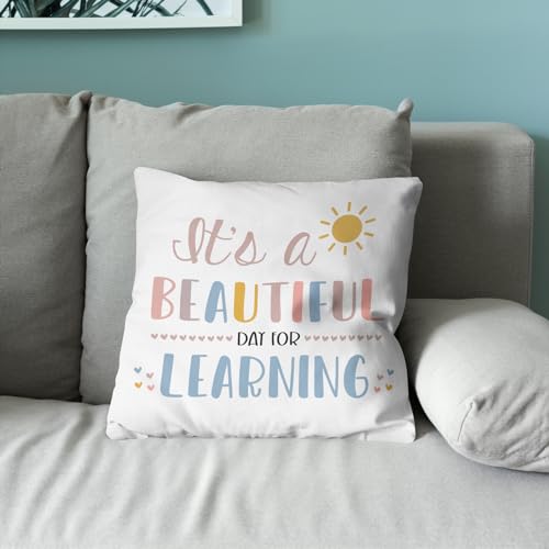 Beautiful kdqua Boho Classroom Pillow Covers 18x18 - Read Corner Decor, Gift for Teachers & Students
