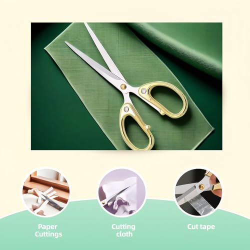 6.3 Inch Stainless Steel Office Scissors Multi-Purpose Ambidextrous Shears