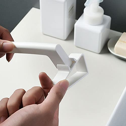 Kopida Over-the-Cabinet Towel Bar Rack, 2 Pack, White Plastic Kitchen Holder