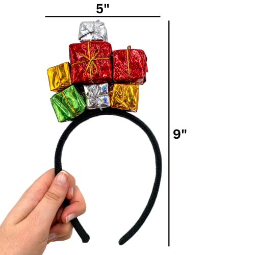 Needzo Colorful Christmas Headband Festive Holiday Party Accessory