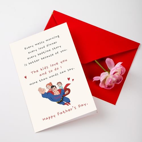 Funny Father's Day Card for Husband or Boyfriend - Heartfelt Messages