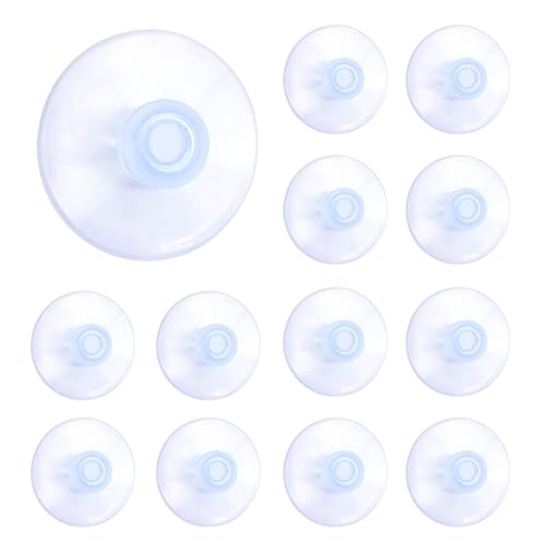 12 Pack Clear Suction Cups for Glass, Bathroom & Kitchen Decor