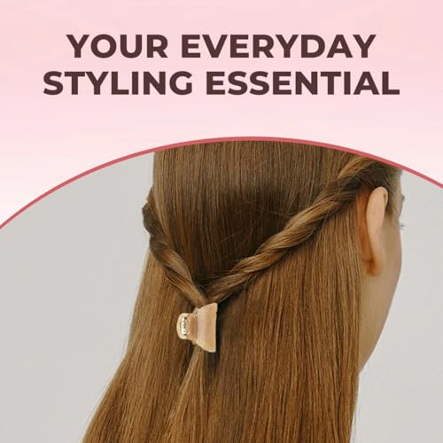 SYBL Small Acrylic Hair Claw Clips 4-Piece Non-Slip Mini Hair Barrettes