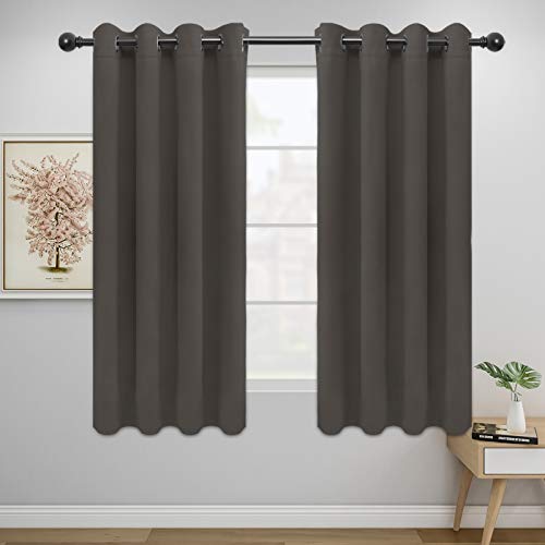 Easy-Going Blackout Curtains 2 Panels 52x63 in Taupe